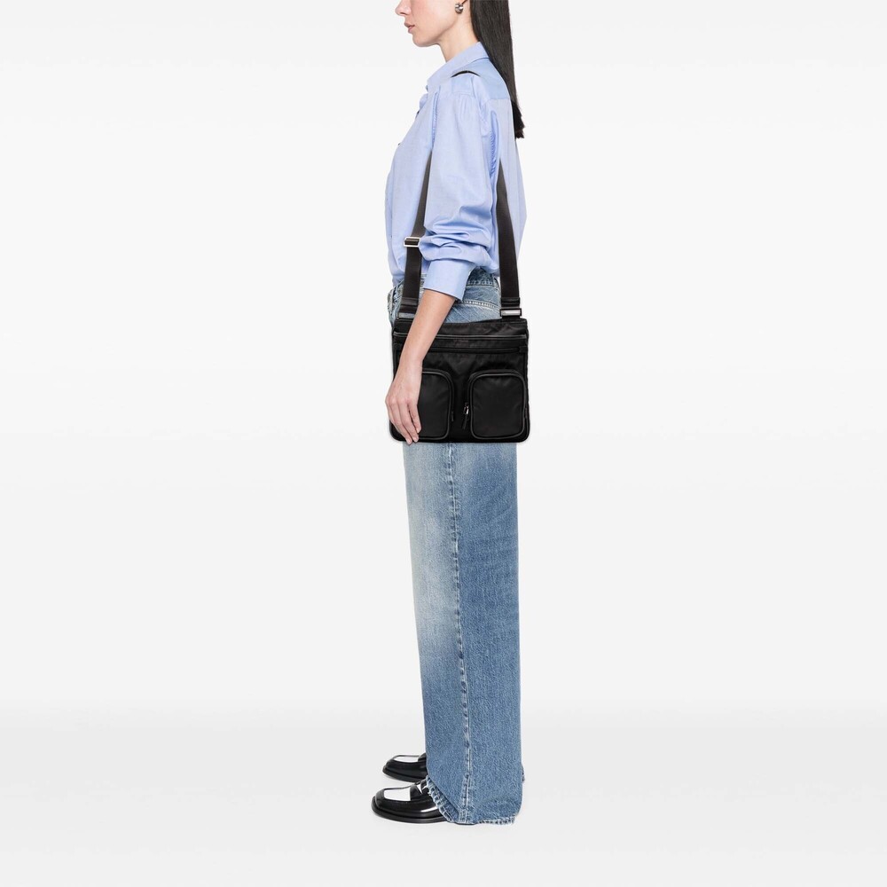 Pre-Loved Prada Saffiano Trimmed Tessuto Zip Top Crossbody - Picture 6 of 6
